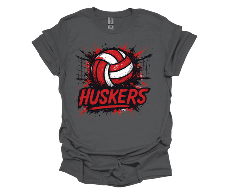 Huskers Volleyball - Soft Style Tshirt