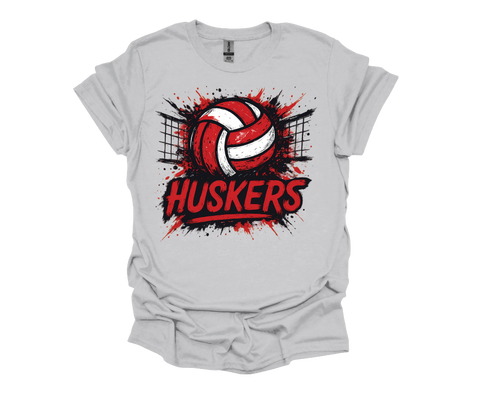 Huskers Volleyball - Soft Style Tshirt