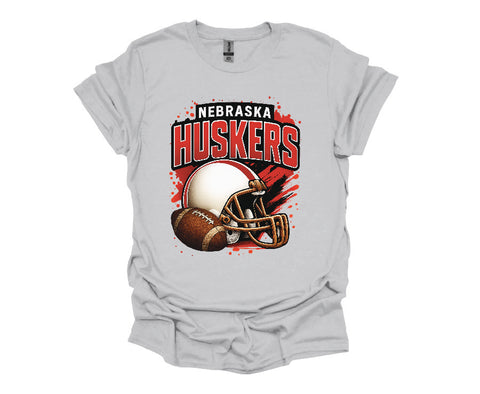 Big Red Football Graphic Tee - Soft Style Tshirt