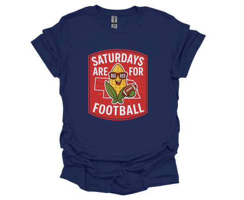 Saturdays are for football • GO Big Red - Soft Style Tshirt