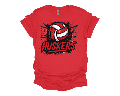 Huskers Volleyball - Soft Style Tshirt