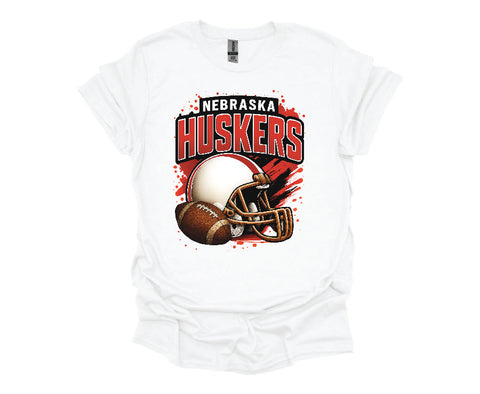 Big Red Football Graphic Tee - Soft Style Tshirt