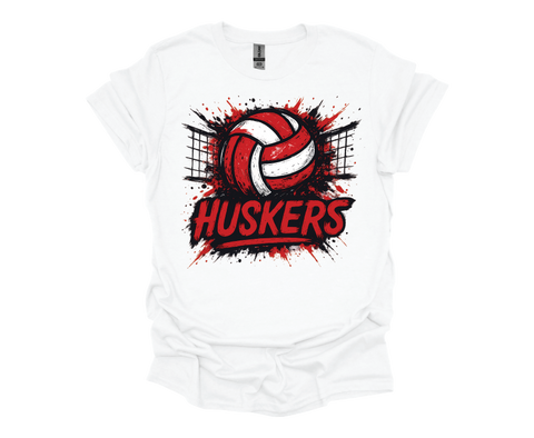 Huskers Volleyball - Soft Style Tshirt