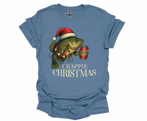 Hooked on Holiday Cheer – Crappie Christmas Tee