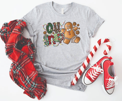 Title: Oh Snap Gingerbread Christmas  - Soft Style Tshirt