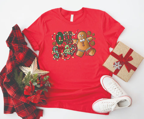 Title: Oh Snap Gingerbread Christmas  - Soft Style Tshirt