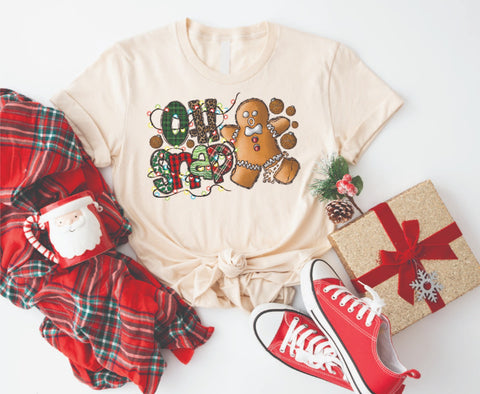 Title: Oh Snap Gingerbread Christmas  - Soft Style Tshirt