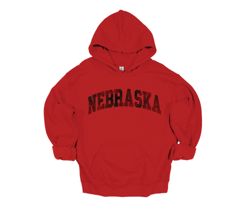 Nebraska Football – Distressed Sweatshirt