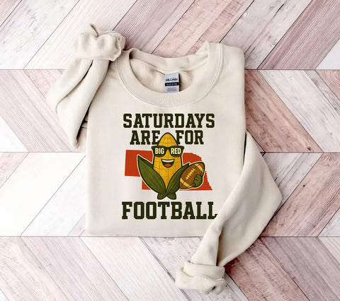 Saturdays are for Football • Hi-res Nebraska PNG - Digital Download