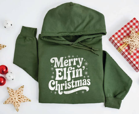 Merry Elfin’ Christmas Hoodie