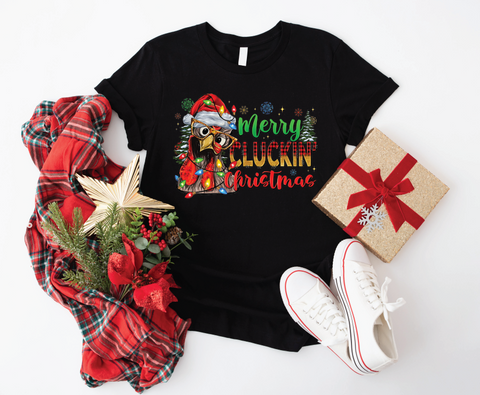 Merry Cluckin' Christmas: Festive Chicken Softstyle Shirt
