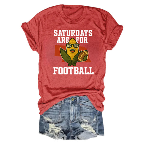 Saturdays are for Football • Hi-res Nebraska PNG - Digital Download
