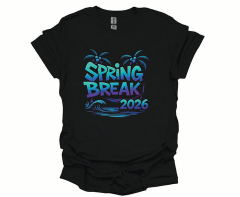 Spring Break 2026 Tropical Graffiti Tee