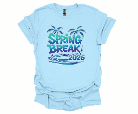 Spring Break 2026 Tropical Graffiti Tee