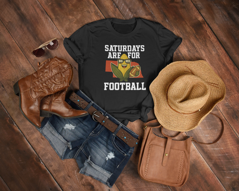Saturdays are for Football • Hi-res Nebraska PNG - Digital Download