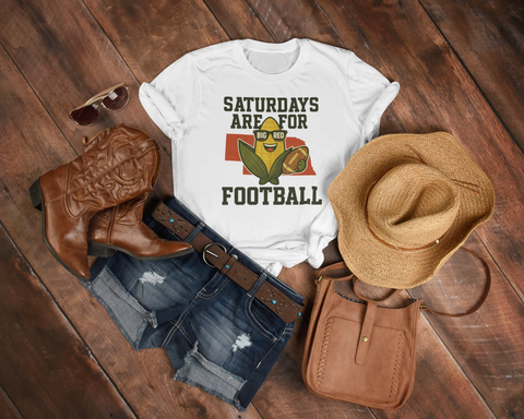 Saturdays are for Football • Hi-res Nebraska PNG - Digital Download