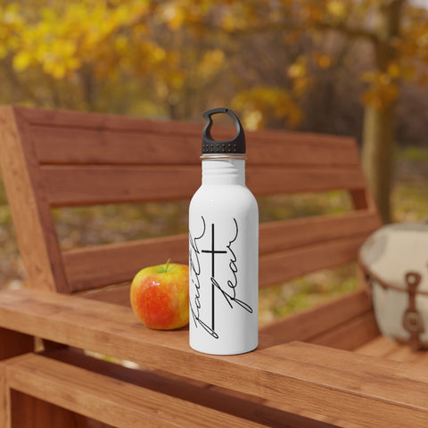 Stainless Steel Water Bottle - Faith over Fear